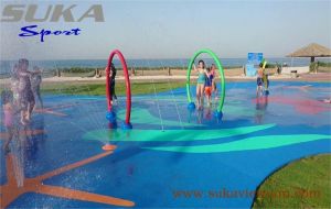 Sàn cao su epdm chống trơn trượt cho sân chơi nước, Công viên nước