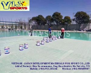 Thảm Silicon PU (Silicon Polyurethane) cho sân bóng rổ