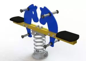 Bập bênh 1 lò xo 2 chỗ ngồi NIK731415-2