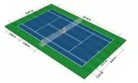 Kích thước sân tennis