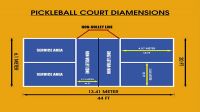 Kích thước sân, luật chơi và cách chơi Pickleball